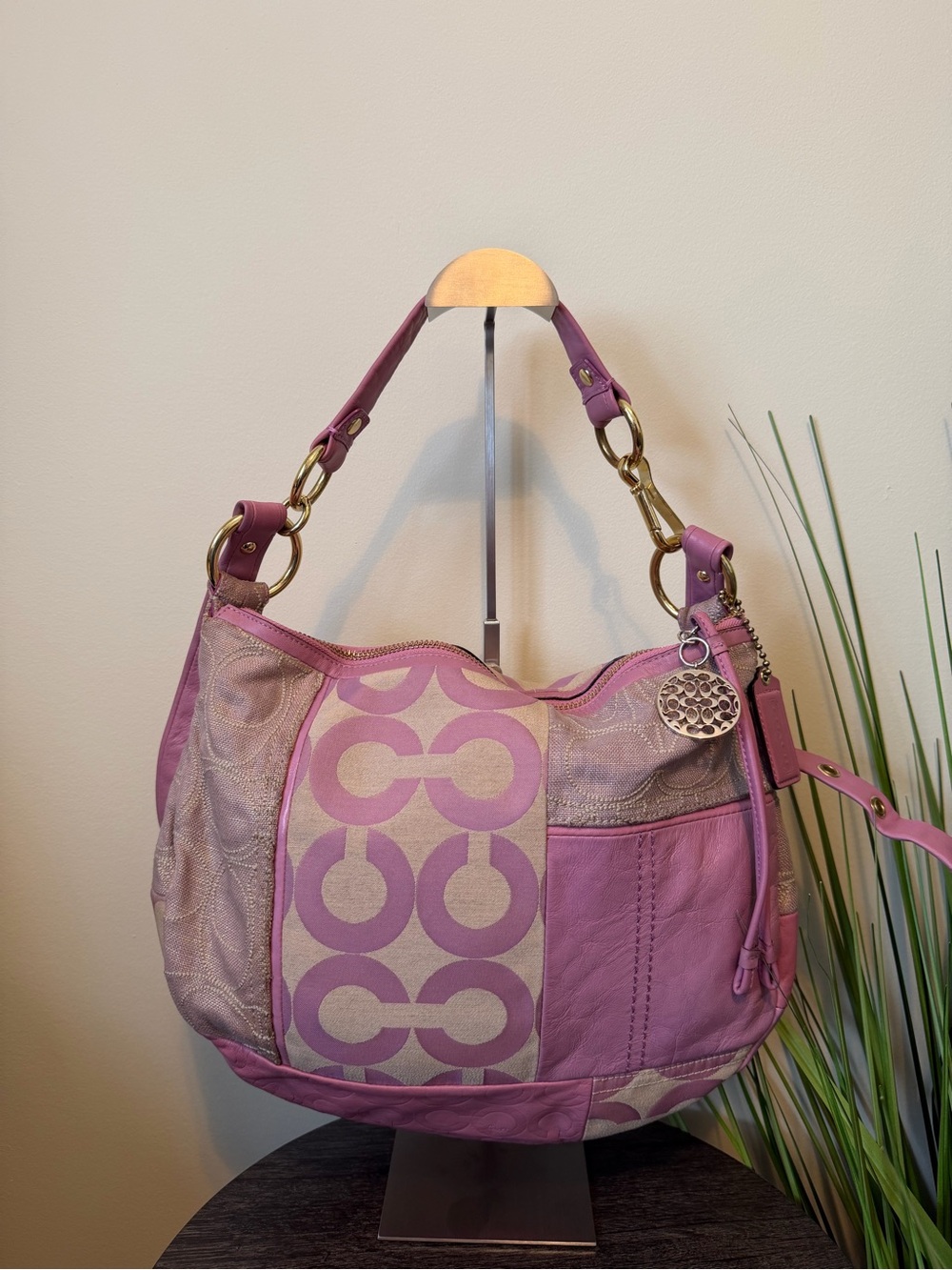 VINTAGE COACH Ali Patchwork Hobo Shoulder Bag 🎀☁️🍒